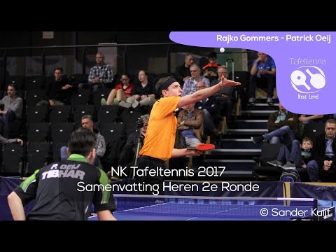 Rajko Gommers - Patrick Oeij | NK Tafeltennis 2017 Heren R2