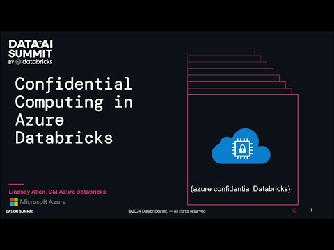 Confidential Computing in Azure Databricks
