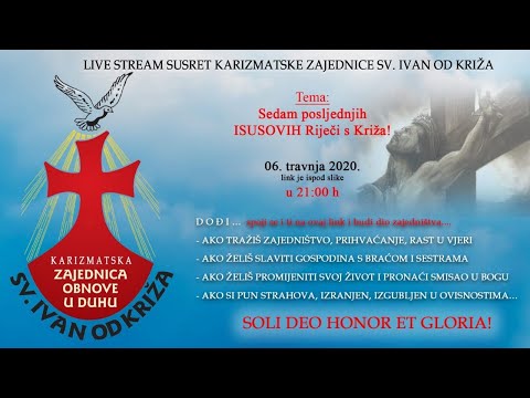 Sedam posljednih Isusovih Riječi s Križa (YouTube live stream)