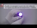 Video - Lanterna ultravioleta (UV) 12 lâmpadas LED