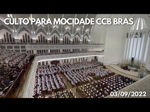 CULTO PARA MOCIDADE CCB BRÁS 03/09/22 | HINO CCB 328 - GRANDE É O TEU PODER SENHOR (Silvano de Leme)