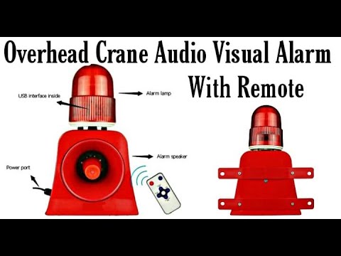 Overhead Crane Audio Visual Alarm With Remote