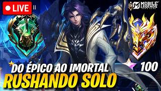 🔴 CHEGUEI NO GLÓRIA! RUSHANDO SOLO NA NOVA TEMPORADA | Mobile Legends Ao Vivo