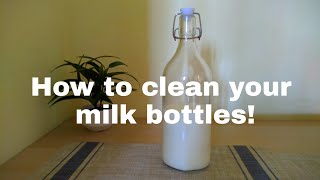 How to clean milk bottles | Cleaning Glass Bottles | Life with Foods