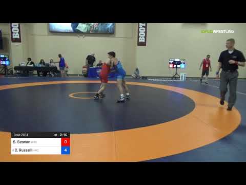 2018 Marine Corps US Open/UWW Junior Greco Roman 55 Rnd Of 16 - Sean Sesnan (WBC) Vs. Camden Russe