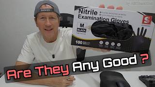 Schneider Black Nitrile Gloves Review — Ultra Thin 2.5 Mil | Pros & Cons + Try-On