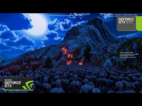 700000 Zombie Horde reached Mount Olympus and 250 Fire Catapult to defend | GTX 970 1080 | UEBS 2