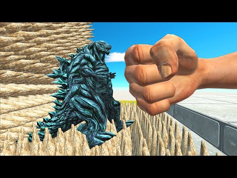 PUNCHED MONSTERS Into SPIKED WALL - Animal Revolt Battle Simulator