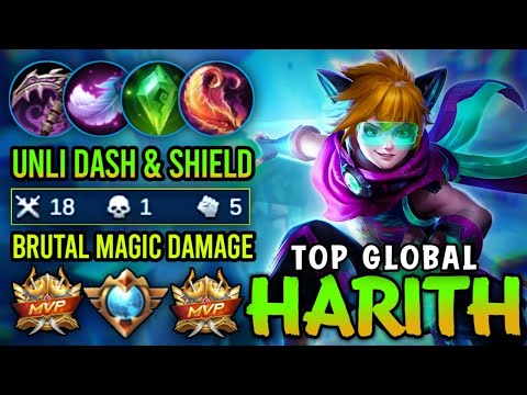 18 Kills Harith Junggler!! Top Global Harith Gameplay Build 2021 - Mobile Legends