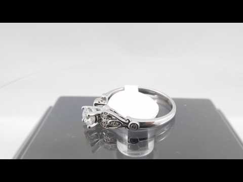 0.25carat Modern Vintage Diamond Ring 14k White Gold - www.diamondnet.ca