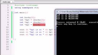 Buckys C++ Programming Tutorials - 41 - Pointers and Math