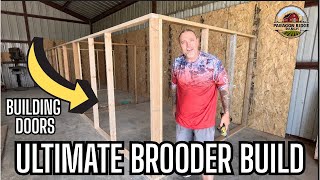 Building The ULTIMATE Brooder For Our Hatchery Chicks! Custom Doors, Recycled Wood & Smart Design