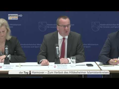 Verbot des Hildesheimer Islamistenkreises: Boris Pistorius am 14.03.2017