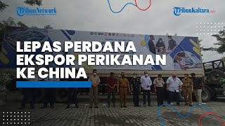 Momen Meriahkan HUT ke-75, Bea Cukai Gelar Lepas Perdana Ekspor Perikanan Sebanyak 25 Ton ke China