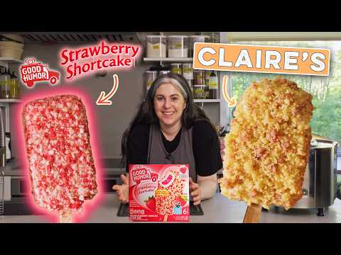 I Tried Making Homemade Strawberry Shortcake Bars | Claire Recreates