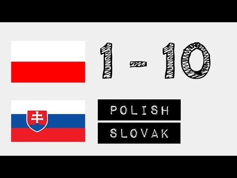 Čísla od 1 do 10 - Poľština - Slovenčina