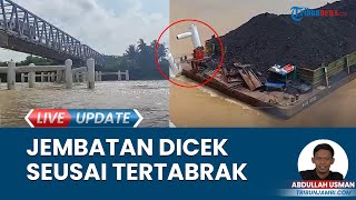 Ketua DPRD Provinsi Jambi Cek Kondisi Jembatan Aur Duri I Pasca-Ditabrak Kapal Tongkang Batu Bara