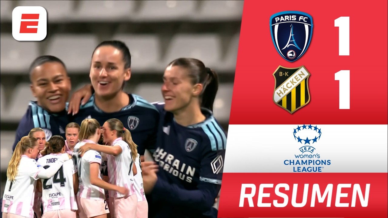 HACKEN rescató un EMPATE AGÓNICO ante el PARIS FC y subió en la tabla | Women’s Champions League