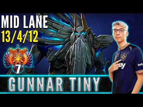 Nouns.Gunnar  [ Tiny ]  Mid Lane Pro Gameplay  [ Patch 7.32c ]  Dota 2 Full Game