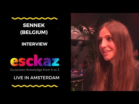 ESCKAZ in Amsterdam:Interview with Sennek (Belgium at the Eurovision 2018)