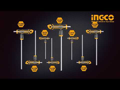 Features & Uses of Ingco T-Handle Hex Wrench Set
