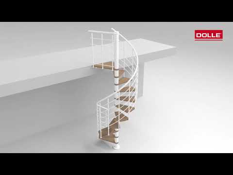 DOLLE Spindeltreppe Oslo richtig einbauen – Montage Schritt für Schritt
