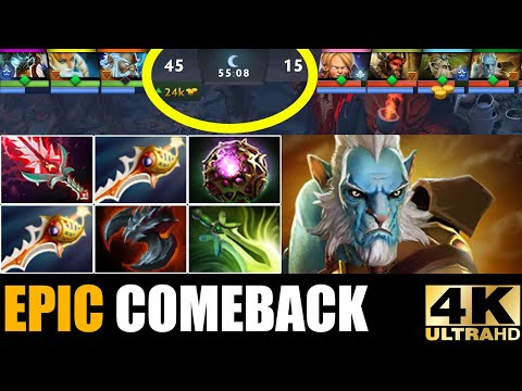Divine Rapier Phantom Lancer VS Counter Team - Epic Hard Game Comeback 7.29 Dota 2