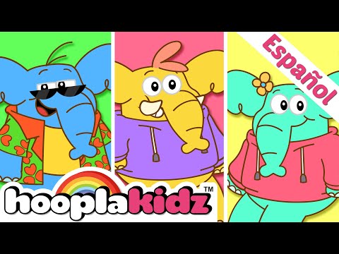 10 Elefantes se Columpiaban 🐘- Canción Infantil -  HooplaKidz | Videos para Niños