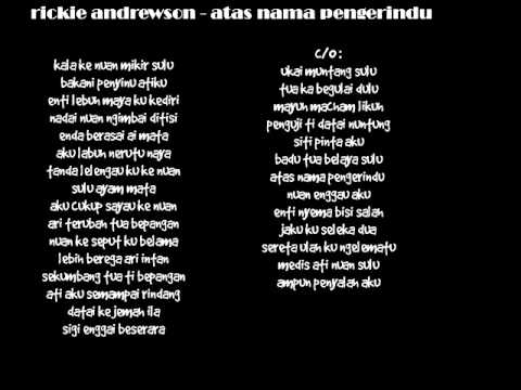 rickie andrewson   atas nama pengerindu