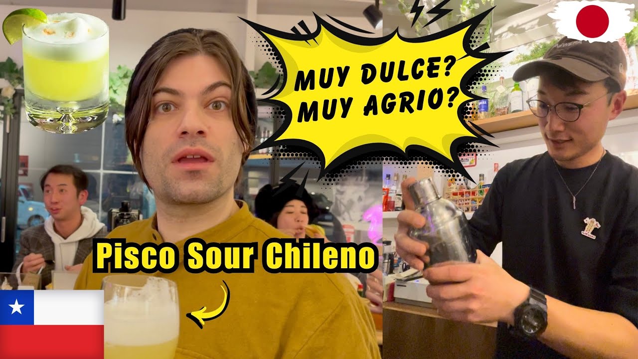 Empecé a hacer PISCO SOUR CHILENO en mi negocio del Completo en Japón!