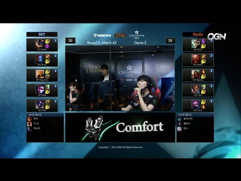 NJE vs SKT Game 2 Highlights - NAJIN E-MFIRE vs SK TELECOM T1 - Week 14 LCK Champions Korea Summer