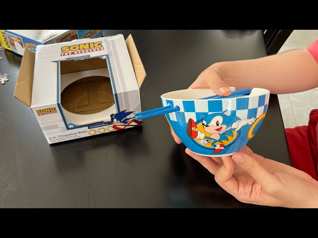Vídeo relacionado con Get Trend SONIC THE HEDGEHOG Bol Ramen 600ml con Palillos y Cuchara, Juego 3 Piezas Cuencos Ceramica Japonés para Sopa Fideos Noodles, Regalos Hogar (Multi SONIC)