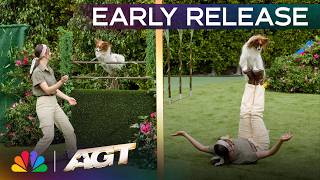 Early Release: Olivia Befus IMPRESSES Lele Pons With Her Dog Act! | Judges' Callbacks | AGT 2026 thumbnail