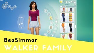 Sims CAS - Walker Family