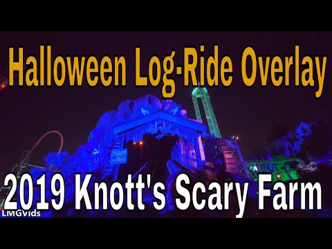 [2019] Halloween Log-Ride Overlay @ Knott's Scary Farm | Low Light | HD POV | Timber Mountain |