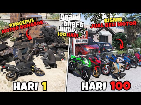 100 Hari di GTA 5 Dari Pengepul Motor Rongsok Sampai Punya Bisnis Motor Mewah
