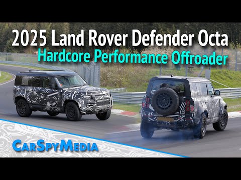 2025 Land Rover Defender OCTA Twin Turbo V8 Hardcore Offroad Prototype Spied Testing On Nürburgring