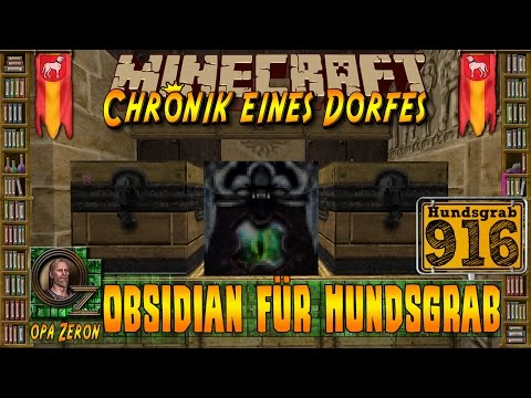 Minecraft #916-Chronik eines Dorfes-Obsidian unter Hundsgrab[HD+Deutsch]