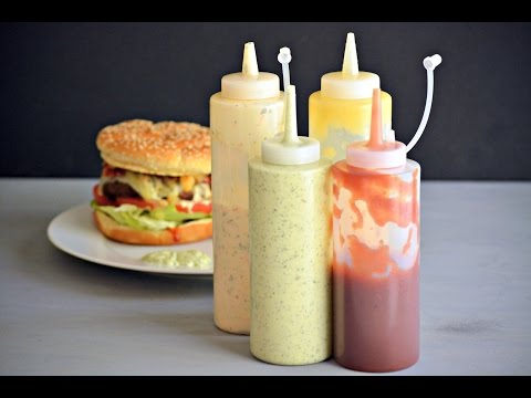 GREEN SAUCE, BBQ KETCHUP, PINEAPPLE MAYONNAISE | How To Make Dipping Sauces | SyS