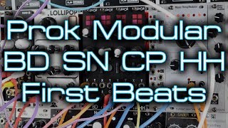 Video thumbnail for Prok Modular Eurorack Drum Voices *FIRST BEATS* by DivKid
