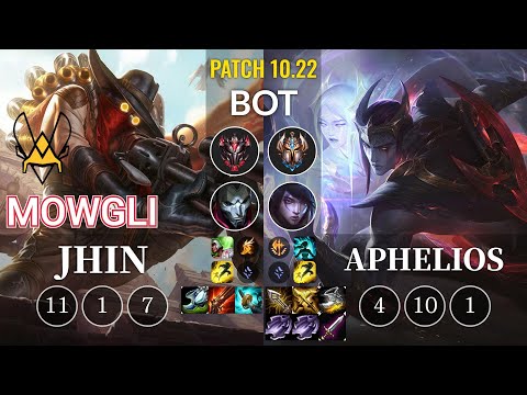 VIT Mowgli Jhin vs Aphelios Bot - KR Patch 10.22