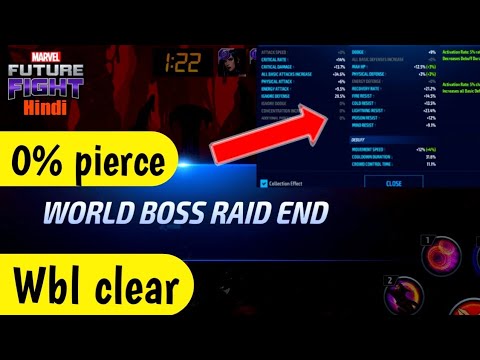 wbl clear without 25% pierce 😜 | how to clear wbl with 0% pierce |  marvel future fight