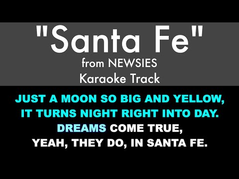 "Santa Fe" (Karaoke) – Newsies | Lyrics on Screen