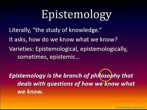 Philosophy Lecture Series, Video 1: The Branches of Philosophy