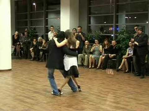  Meredith Klein  and  Andres Amarilla  are  dancing  to  the  tango  "  Invierno Porteno  "