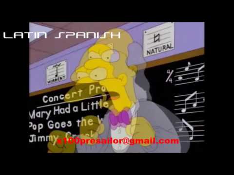 Nobody likes Milhouse (in 6 languages)