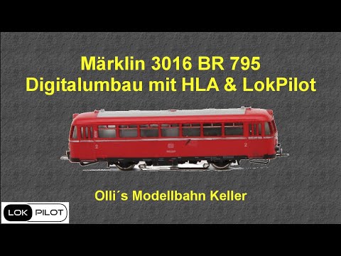 Märklin 3016 BR 795 digital conversion with LokPilot V5