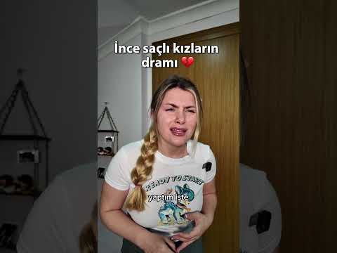 İnce saçlı kızların ara makas attıran gür saçlı kankaları 💔