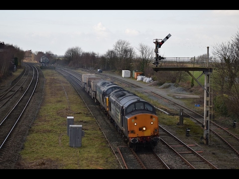 #825: [Flask] DRS Class 37604 & 37059 pass A&P and Holywell Jn (10/02/17)