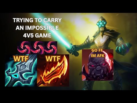 TRYING TO CARRY AN IMPOSSIBLE 4V5 GAME